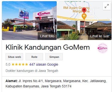 Google Maps Klinik Kandungan GoMem